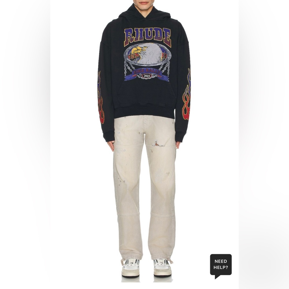 Rhude screaming eagle hoodie size Small